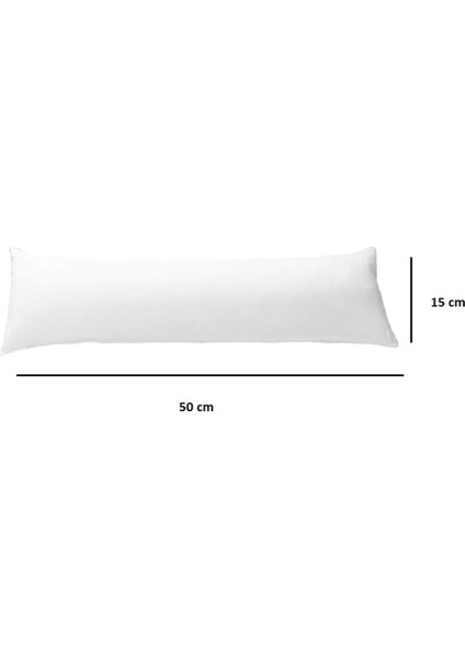 Tekno Trust Silikon Çok Amaçlı Ortopedik Silindir Yastıkk Boyun Bacak Bel Destek Yastığı 15 x 50 cm 35 x 50 Polyes