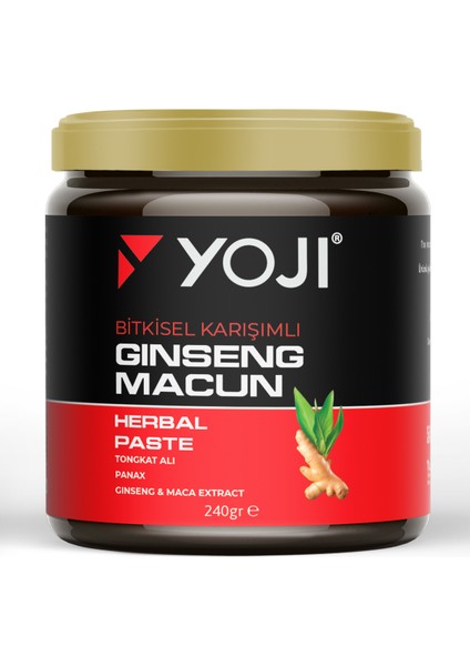 Yoji Bitkisel Karışımlı Ginsengli Kuvvet Macun 240 gr