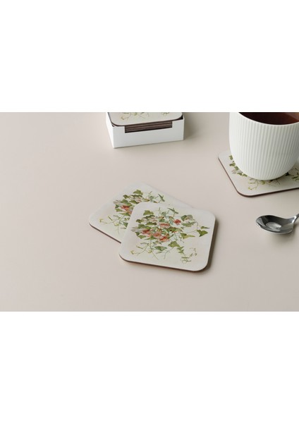 Dekoratif Bardak Altlığı Çiçekler 35