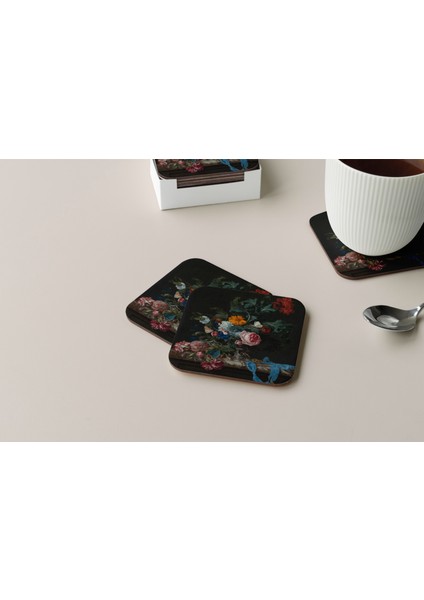 Dekoratif Bardak Altlığı Çiçekler 71