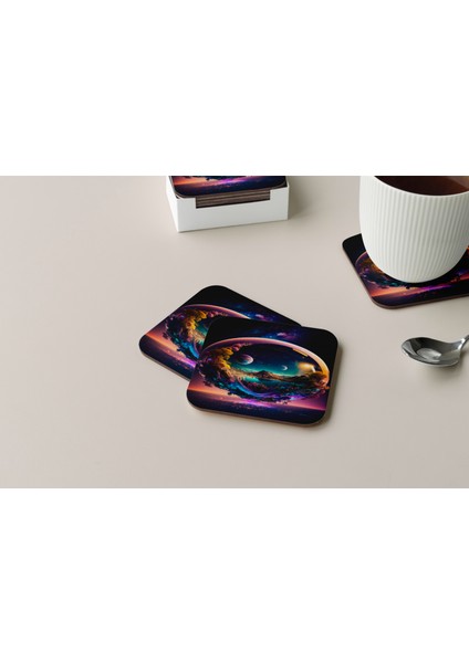 Dekoratif Bardak Altlığı Çiçekler 83