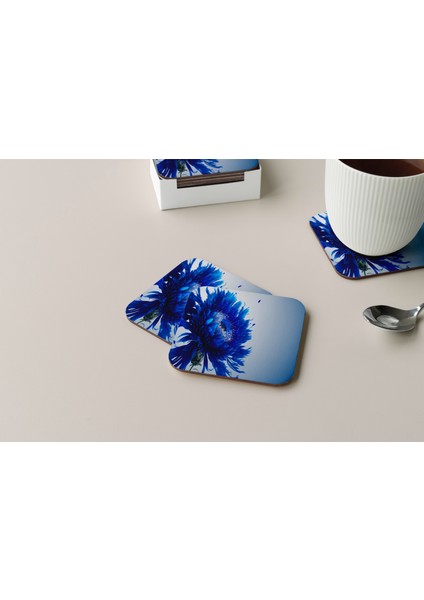 Dekoratif Bardak Altlığı Çiçekler 84