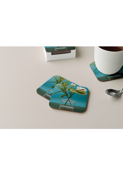 Dekoratif Bardak Altlığı Çiçekler 98