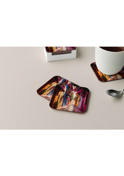 Dekoratif Bardak Altlığı Çiçekler 119