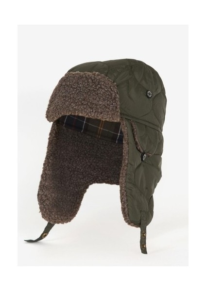 Sandbay Kapitone Trapper Şapka OL31 Olive Mix