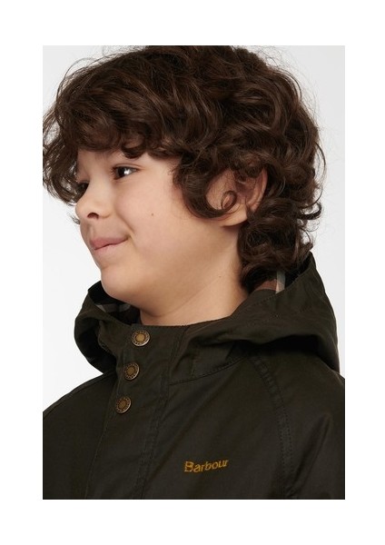 Boys Hooded Beaufort Yağlı Parka OL71 Olive