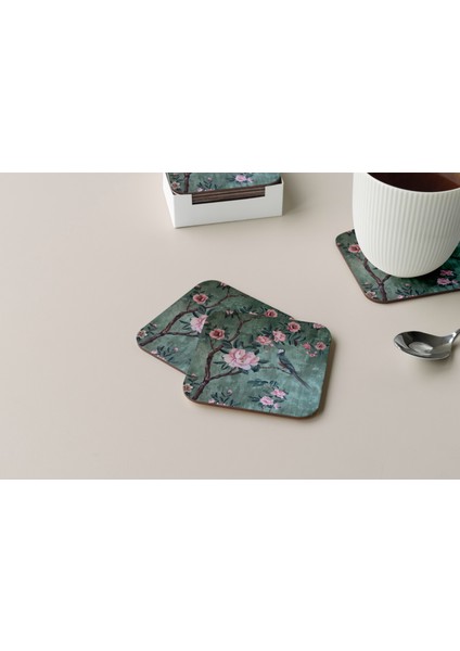 Dekoratif Bardak Altlığı Çiçekler 138