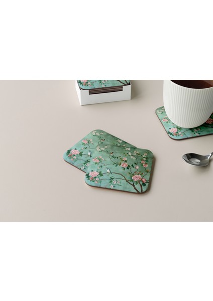 Dekoratif Bardak Altlığı Çiçekler 140