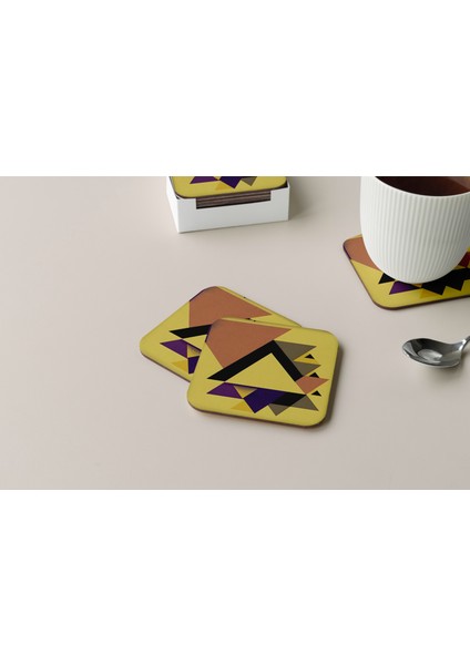 Dekoratif Bardak Altlığı Minimal Desen 122