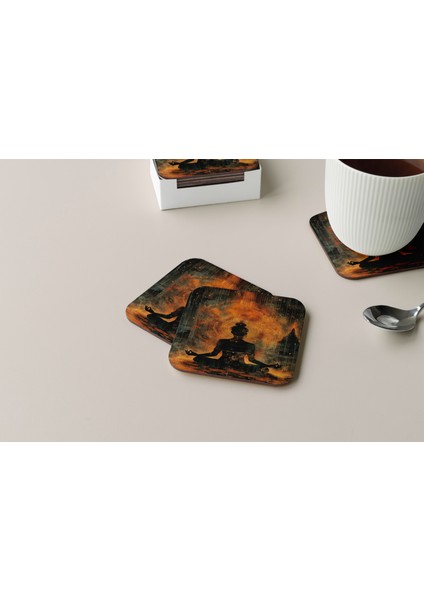 Dekoratif Bardak Altlığı Neon Desen 103