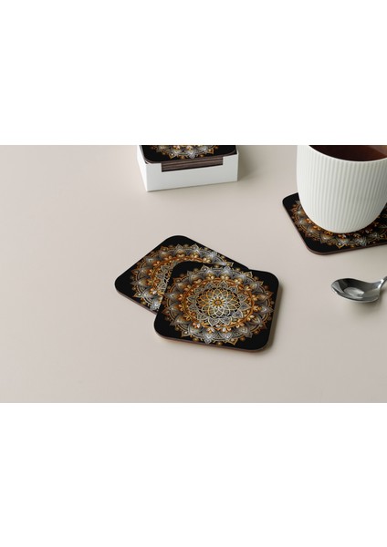 Dekoratif Bardak Altlığı Neon Desen 116