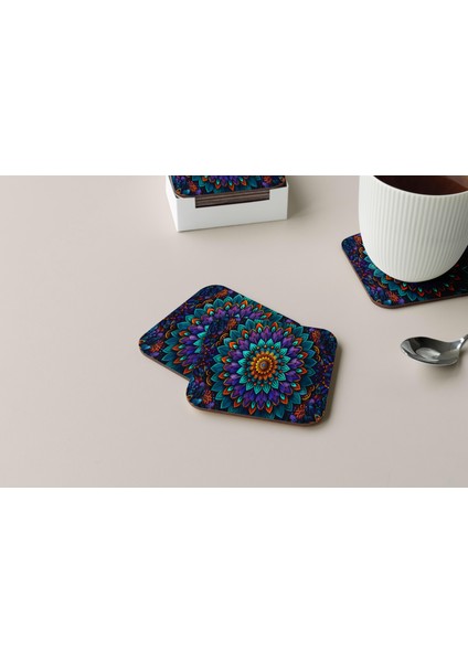 Dekoratif Bardak Altlığı Neon Desen 168