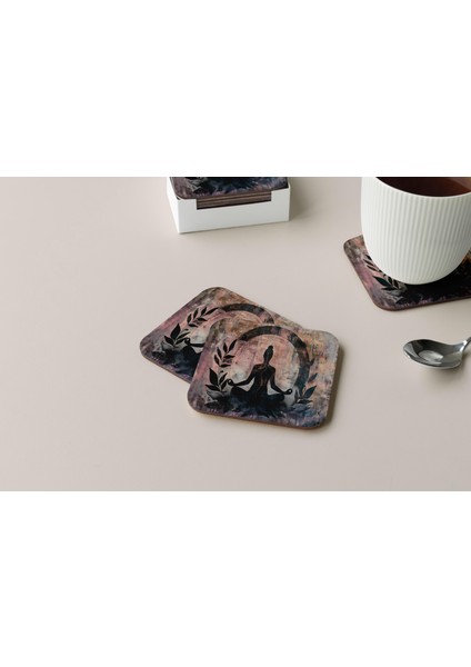 Dekoratif Bardak Altlığı Neon Desen 198