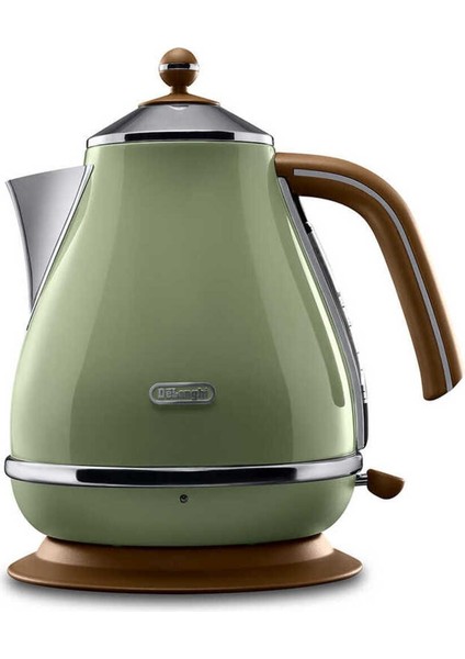 50 Hz / 60 Hz Evrekala Su Isıtıcı Delonghi Kettle Vintage Green New Series -Yetkili Evrekala- 1.7 L