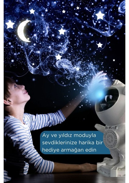 Resmi Distribütör Garantili Astronot Gece Lambası Yıldızlı Projeksiyon Cihazı Tavan Aydınlatma Masa fiyatları