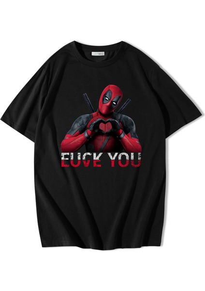 Unisex Oversize Deadpool Love You T-Shirt