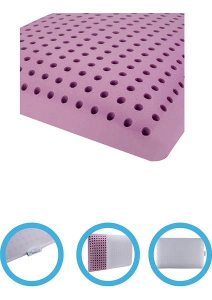 60 x 50 Ortopedik Visco Çocuk Yastığı Aroma Terapi Grubu Rahatlatıçı Çocuk Yastıgı 60X40X7.5 cm Mor modelleri