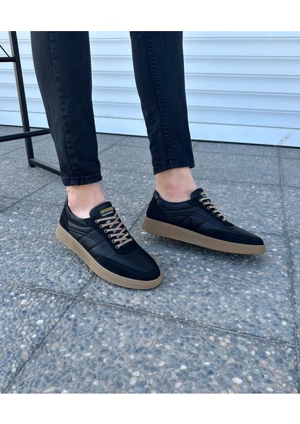 %100 Içi Dışı Hakiki Deri Rahat Ortopedik Erkek Günlük Kışlık Yeni Sezon Sneaker Ayakkabı 40-44