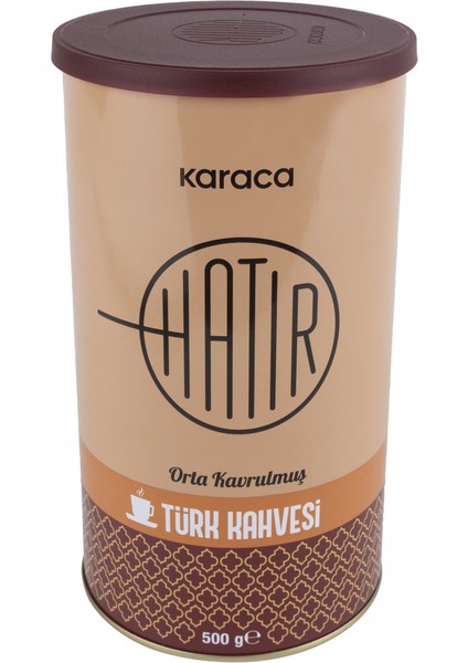 Hatır Orta Kavrulmuş Türk Kahvesi Teneke Kutu 500 gr fiyatları