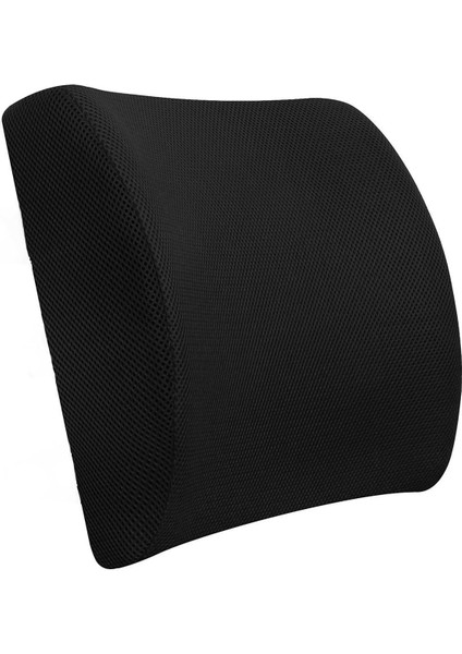 Tekno Trust Hava Geçirgen Bel Yastığı Bel Destek Yastığı Ortopedik Visco Yastıkk Type0 0 - 499 gr Mikrofiber Siy