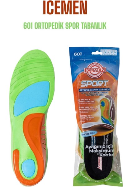 Taban Desteği 601 - Full Ortopedik Ayakkabı Tabanlık / Spor Ayakkabı Tabanlığı Jel 40-46