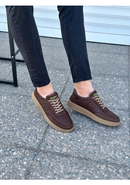 %100 Içi Dışı Hakiki Deri Rahat Ortopedik Erkek Günlük Kışlık Yeni Sezon Sneaker Ayakkabı 40-44
