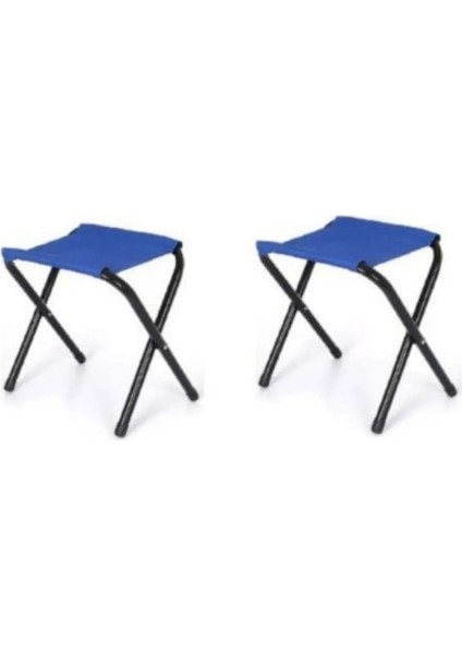 Tekno Trust Metal 4 Kişilik ve Üstü 4 Adet Mavi Katlanabilir Balıkçı Taburesi Seti Spor Mavi Metal 2 kg Katlana