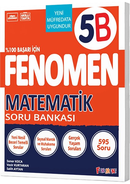 Fenomen Okul Yayınları 5. Sınıf Matematik B Fenomen Soru Bankası