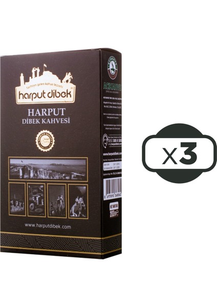Harput Dibek Dibek Kahvesi 200 gr x 3 Adet