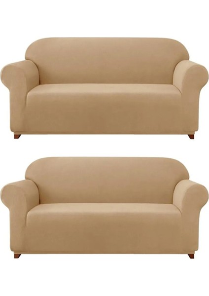 Likralı Çekyat, Koltuk, Kanepe Örtüsü Yıkanabilir Çekme Solma Yapmaz 3 3 Kişilik Koltuk Örtüsü