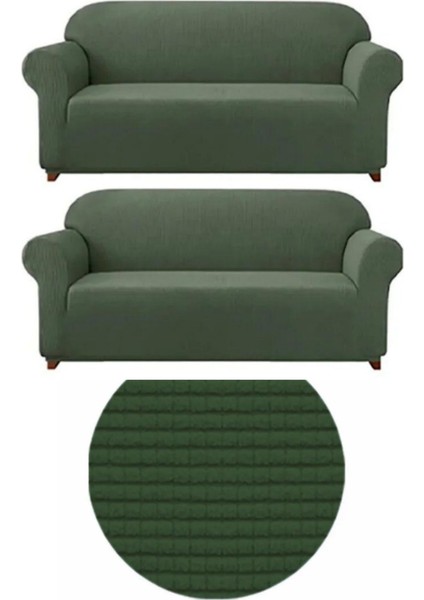 Likralı Çekyat, Koltuk, Kanepe Örtüsü Yıkanabilir Çekme Solma Yapmaz 3 3 Kişilik Koltuk Örtüsü