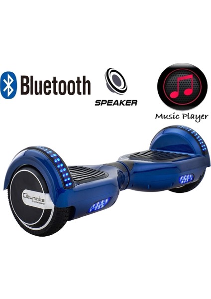 Elektrikli Kaykay Hoverboard Bluetooth Hoparlörlü 6.5 Inch Akıllı Dengeli - Full LED Işıklı