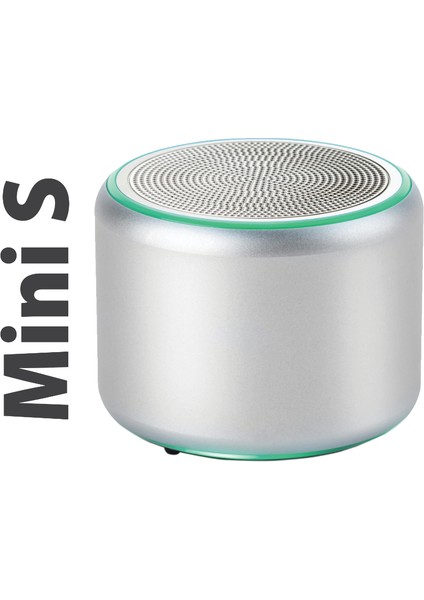 Mini S 5W Bluetooth Hoparlör Kablosuz Gümüş