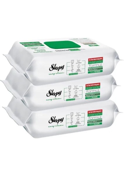 Easy Clean Beyaz Sabun Katkılı Yüzey Temizlik Havlusu 3 Adet 3X100 300 Yaprak