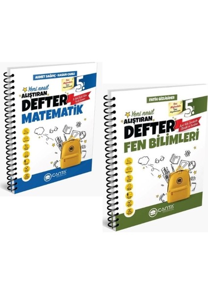 5. Sınıf Matematik + Fen Bilimleri Okula Yardımcı Öğreten Defter