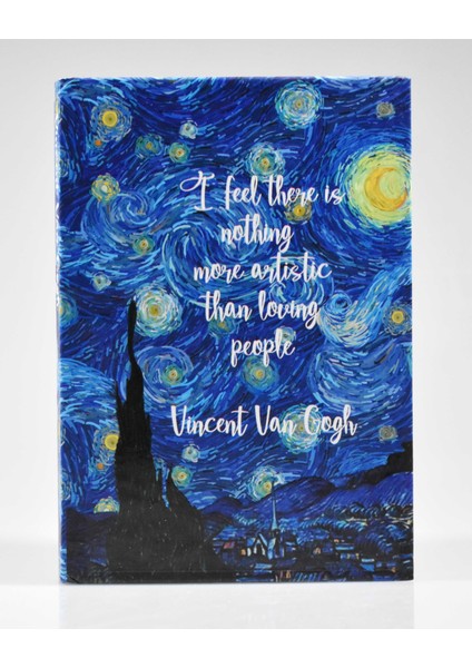 Van Gogh Kalın Kapak Çizgili Defter