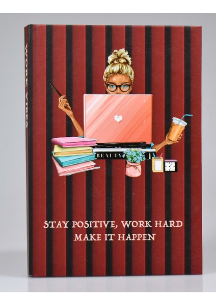Business Wones Kalın Kapak Çizgili Defter