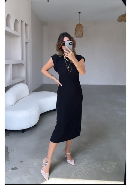 Likralı Ottoman Kumaş T Kol Elbise fiyatları