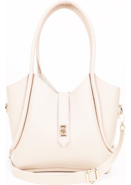 Kilit Detaylı Makyaj Çantalı Uzun Askılı Kadın El Omuz ve Çapraz Çanta modelleri