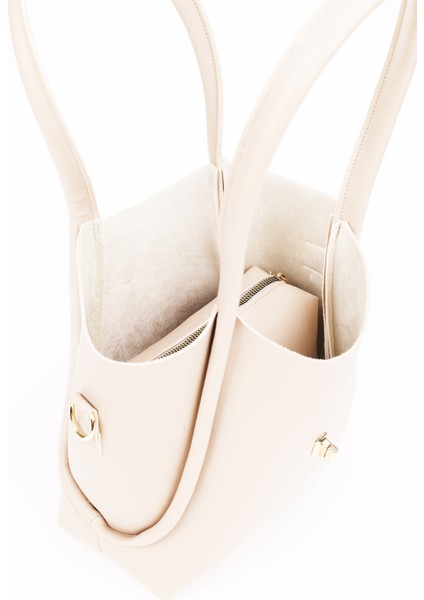 Kilit Detaylı Makyaj Çantalı Uzun Askılı Kadın El Omuz ve Çapraz Çanta fırsatları