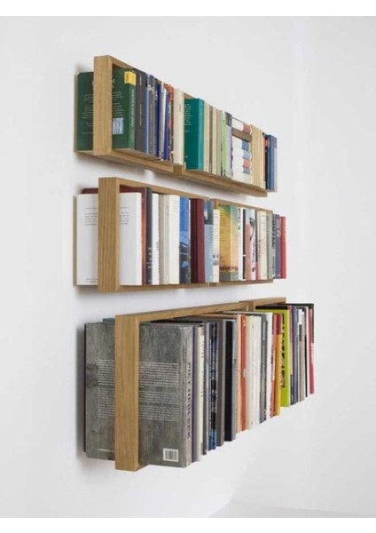 Hayalet Elit Kitaplık, Konsept, Duvar Rafı, Kitap Düzenleyici, Kitap Tutucu 28x60
