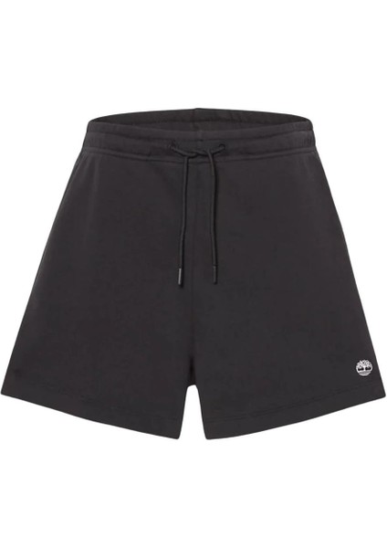 Loop Back Sweatshorts Siyah Kadın Şort