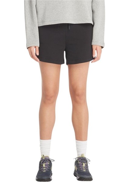 Loop Back Sweatshorts Siyah Kadın Şort