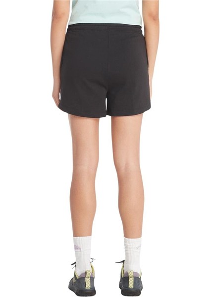 Loop Back Sweatshorts Siyah Kadın Şort