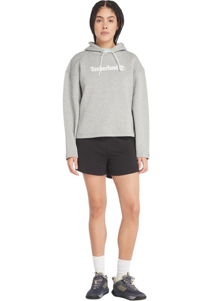 Loop Back Sweatshorts Siyah Kadın Şort