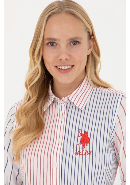 Kadın Kırmızı Gömlek Desenli 50263884-VR030 fiyatları