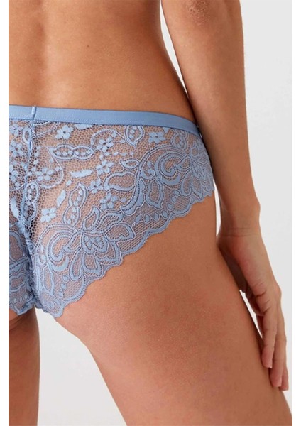 4737 Balenli Soft Pushup Sütyen Külot Takım-Mavi indirimleri