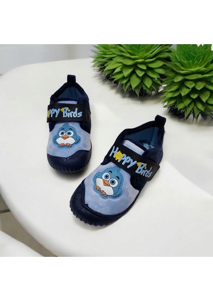 Tam Ortopedik Kışlık Happy Birds Yumuşak Kaymaz Taban Ev,kreş,anaokulu Panduf