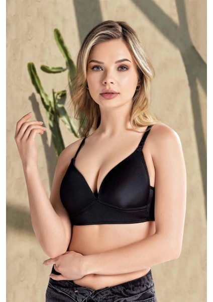 1025 Kadın Destekli Balensiz Sütyen-Siyah modelleri