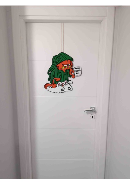 Garfield Ahşap Kapı / Duvar Süsü fiyatları